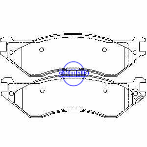 FORD F-150 F-250 LINCOLN NAVIGATOR DODGE RAM 1500 brake pad FMSI:D1096-7752/D702-7752/D897-7774 OEM:5080556AA,F1096